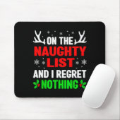Dear Santa On Naughty List Funny Christmas Mens Wo Mousepad (Mit Mouse)