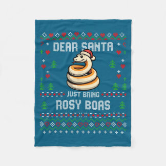 Dear Santa Rosy Boa Ugly Xmas Sweater Christmas Sn Fleecedecke