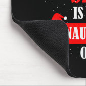 Dear Santa She Is The Naughty One Christmas Couple Mousepad (Ecke)