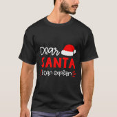 Dear Santa Shirt Funny Matching Family Christmas P (Vorderseite)