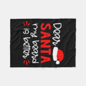 Dear Santa Shirt Funny Matching Family Christmas P Fleecedecke (Vorderseite (Horizontal))
