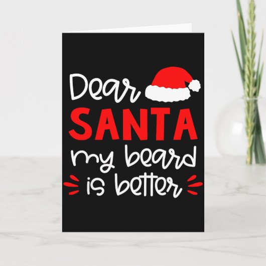 Dear Santa Shirt Funny Matching Family Christmas P Karte (Vorderseite)