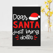 Dear Santa Shirt Funny Matching Family Christmas P Karte (Gelbe Blume)