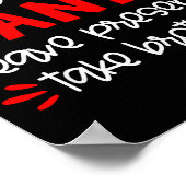 Dear Santa Shirt Siblings Matching Family Christma Poster (Ecke)