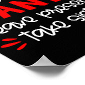 Dear Santa Shirt Siblings Matching Family Christma Poster (Ecke)