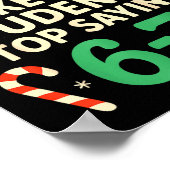 Dear Santa Students 6-7 67 Six Seven Funny Christm Poster (Ecke)