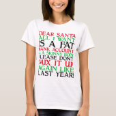 Dear Santa T-Shirt (Vorderseite)