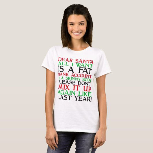 Dear Santa T-Shirt (Vorne ganz)