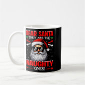 Dear Santa They Are The Naughty One Christmas Xmas Kaffeetasse (Links)