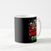 Dear Santa They Are The Naughty Ones Christmas Men Kaffeetasse (VorderseiteRechts)