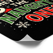 Dear Santa They Are The Naughty Ones Christmas Poster (Ecke)