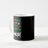 Dear Santa They Are The Naughty Ones Funny Christm Kaffeetasse (Vorderseite Links)