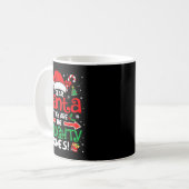 Dear Santa They Are The Naughty Ones Funny Christm Kaffeetasse (Vorderseite Links)