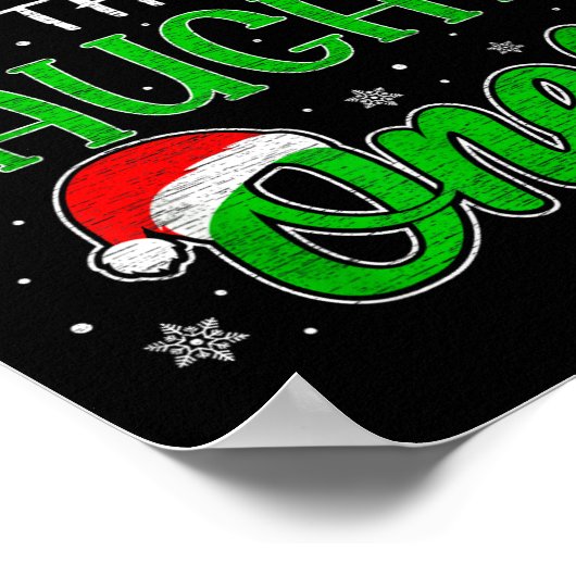 Dear Santa They Are The Naughty Ones Funny Christm Poster (Ecke)