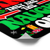 Dear Santa They Are The Naughty Ones Funny Christm Poster (Ecke)