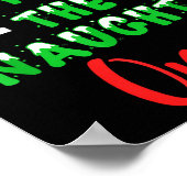 Dear Santa They Are The Naughty Ones Funny Christm Poster (Ecke)