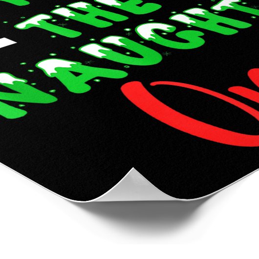 Dear Santa They Are The Naughty Ones Funny Christm Poster (Ecke)