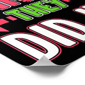 Dear Santa They Did It Funny Family Christmas Holi Poster (Ecke)