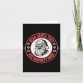 Dear Santa They Naughty Ones Christmas Xmas Funny  Karte (Vorderseite)