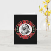 Dear Santa They Naughty Ones Christmas Xmas Funny  Karte (Gelbe Blume)