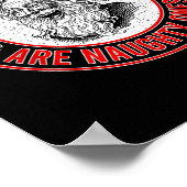 Dear Santa They Naughty Ones Christmas Xmas Funny Poster (Ecke)
