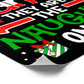 Dear Santa They Naughty Ones Christmas Xmas Men Wo Poster (Ecke)