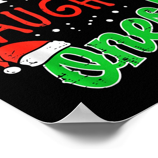 Dear Santa They Naughty Ones Christmas Xmas Men Wo Poster (Ecke)