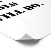 Dear Santa Tools Will Do Funny Christmas Quotes Poster (Ecke)