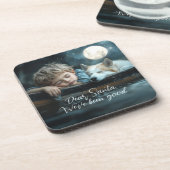 Dear Santa We've Been Good Holiday Photo Getränkeuntersetzer (Linke Seite)