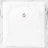 Dear Santa What is the meaning of Love Ugly Design Ovaler Aufkleber (Tasche)