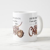Dear SantaI Can Explain After Coffee Xmas mug Jumbo-Tasse (Vorderseite Rechts)