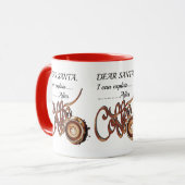 Dear SantaI Can Explain After Coffee Xmas mug Tasse (Vorderseite Links)