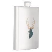 Dear silhouette in forest flachmann (Rechts)