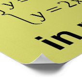 Dear Teacher Real Life Math Funny Poster (Ecke)