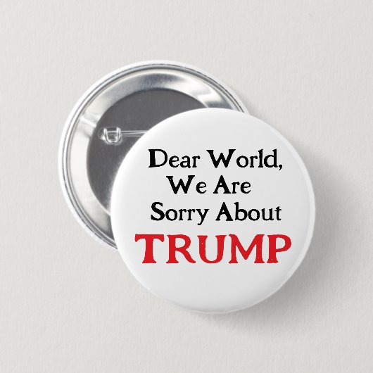 Dear World Button (Vorne & Hinten)