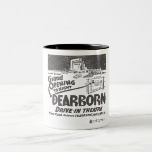 Dearborn-Antrieb in der großartige Öffnungs-Retr Zweifarbige Tasse