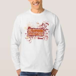 Dearborn beunruhigte der LS-T-Shirt der Männer T-Shirt