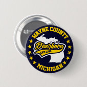 Dearborn, Michigan Button (Vorne & Hinten)