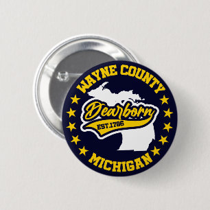 Dearborn, Michigan Button