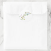 Dearest Dolphin Runder Aufkleber (Tasche)