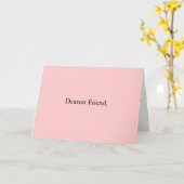 Dearest Friend. Karte (Gelbe Blume)
