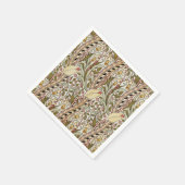 Dearle Daffodils Vintage-Blumenmuster Serviette (Ecke)