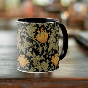 Dearle Gold Anemones William Morris Tasse