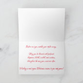 "Dearly Beloved" Weihnachtskarte Karte (Innenseite)
