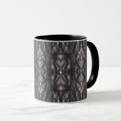 Death Abstract Dark Black Watercolor Art Tasse (VorderseiteRechts)