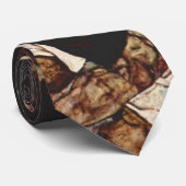 Death And The Maiden by Egon Schiele Krawatte (Gerollt)