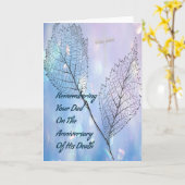 Death Anniversary Card for Dad Karte (Gelbe Blume)