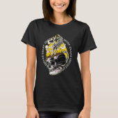 Death Before Decaf Skeleton Coffee Cup Skull Coffe T-Shirt (Vorderseite)