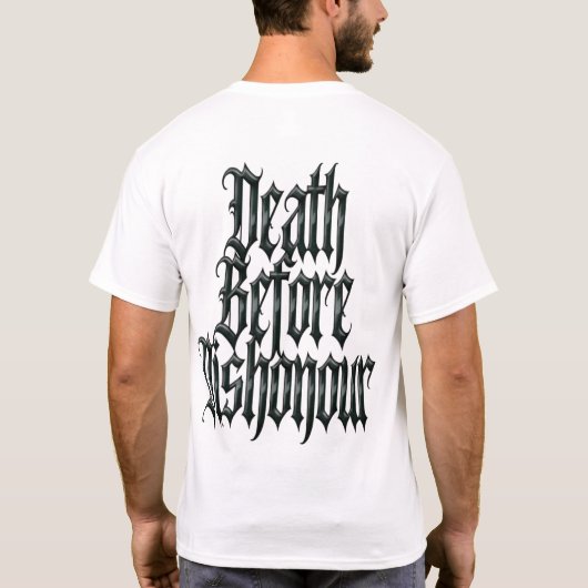 Death Before Dishonour T-Shirt (Rückseite)