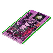 Death Coronavirus Tarot Card Magnet (Linke Seite)